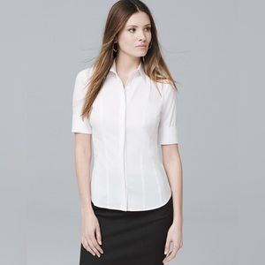 White House Black Market White Button Down